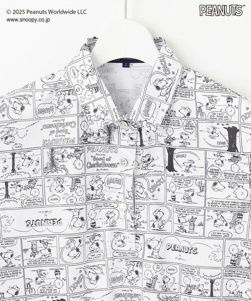 23区GOLF / ニジュウサンンクゴルフ ポロシャツ | 【WOMEN】『PEANUTS』コラボ アメコミ柄ポロシャツ | 詳細2