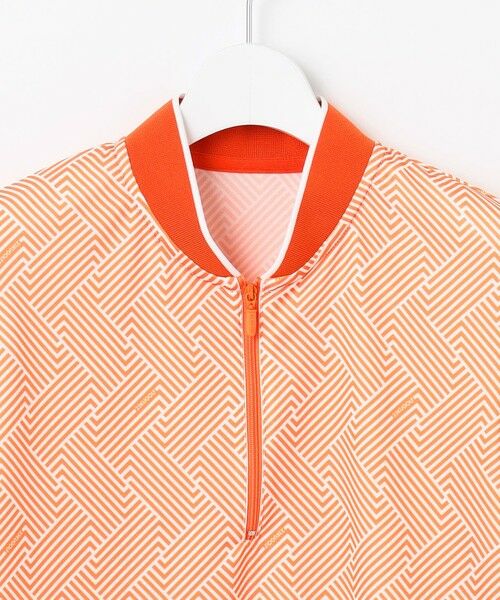 23区GOLF / ニジュウサンンクゴルフ カットソー | 【WOMEN】「HYGRA」幾何柄清涼カットソー | 詳細4