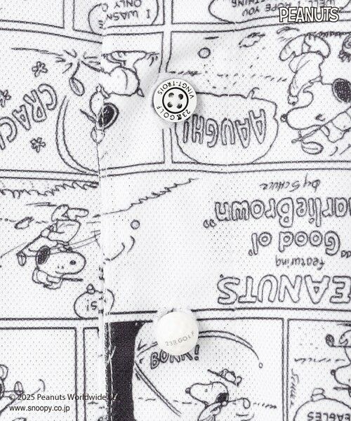 23区GOLF / ニジュウサンンクゴルフ ポロシャツ | 【MEN】『PEANUTS』コラボ　アメコミ柄ポロシャツ | 詳細5