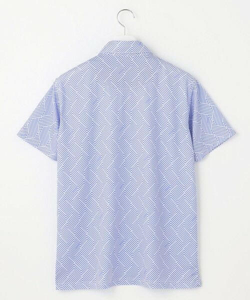 23区GOLF / ニジュウサンンクゴルフ ポロシャツ | 【MEN】「HYGRA」幾何柄清涼ポロシャツ | 詳細3