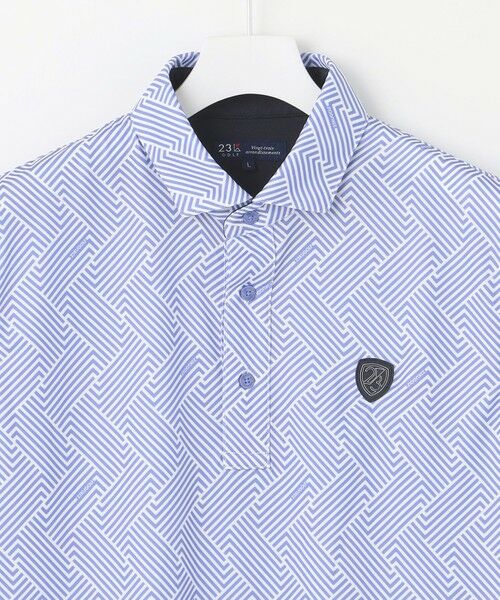 23区GOLF / ニジュウサンンクゴルフ ポロシャツ | 【MEN】「HYGRA」幾何柄清涼ポロシャツ | 詳細4