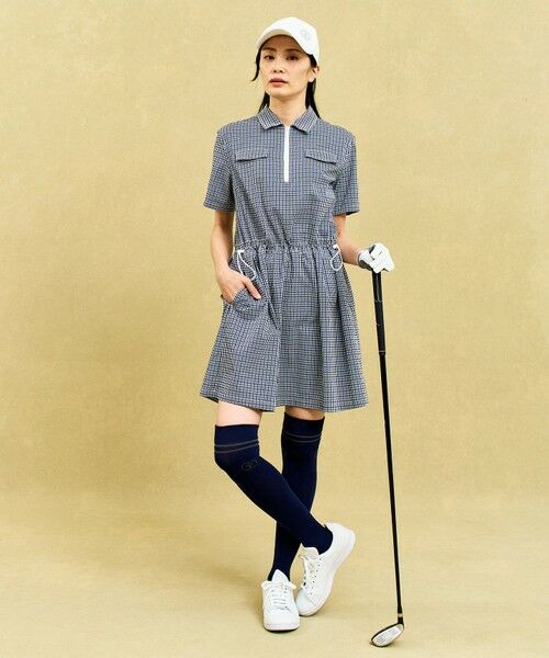 23区GOLF / ニジュウサンンクゴルフ ドレス | 【WOMEN】ギンガムチェックストレッチワンピース | 詳細2