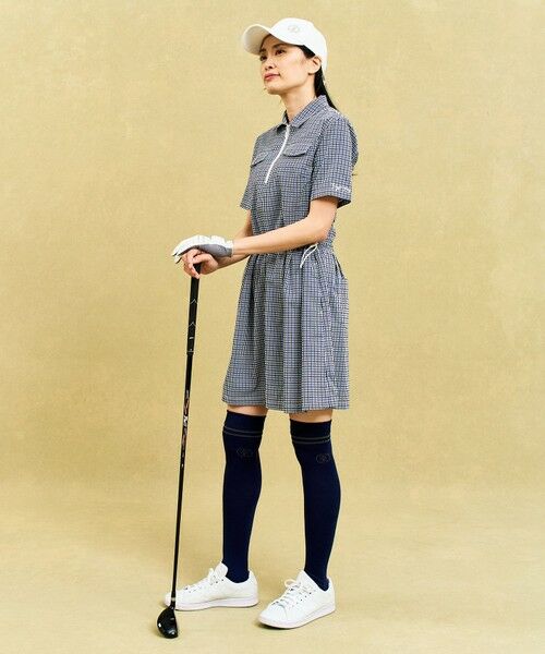 23区GOLF / ニジュウサンンクゴルフ ドレス | 【WOMEN】ギンガムチェックストレッチワンピース | 詳細3
