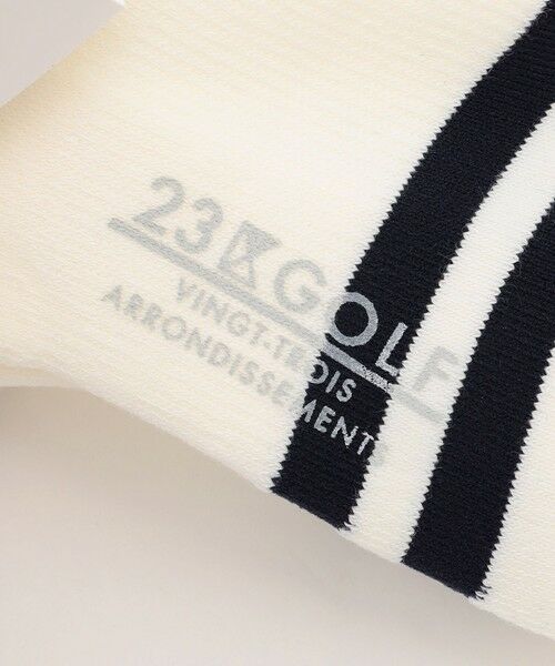 23区GOLF / ニジュウサンンクゴルフ ソックス | 【WOMEN】ロゴラインハーフソックス 15cm | 詳細5
