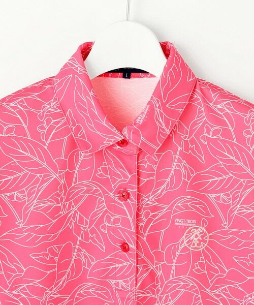 23区GOLF / ニジュウサンンクゴルフ ポロシャツ | 【WOMEN】遮熱エイトムーブ リーフポロシャツ | 詳細5