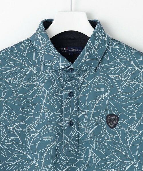 23区GOLF / ニジュウサンンクゴルフ ポロシャツ | 【MEN】遮熱エイトムーブ リーフポロシャツ | 詳細4