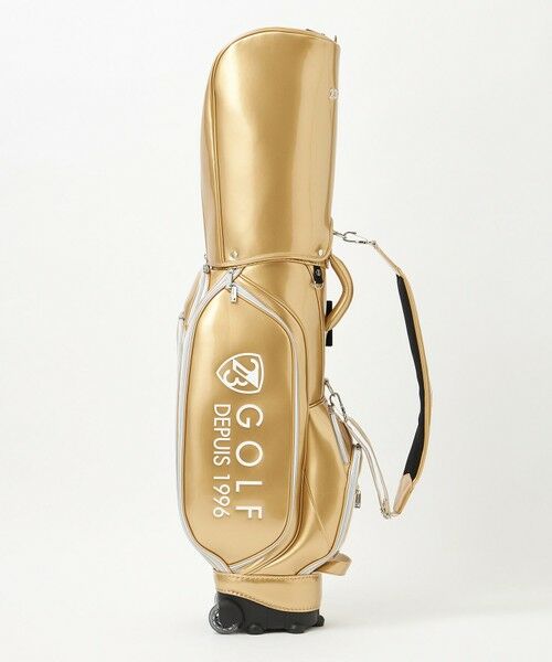 23区GOLF / ニジュウサンンクゴルフ スポーツグッズ | 【UNISEX】エレガントエナメルキャディバッグ　キャスター付きで移動もラクチン | 詳細2