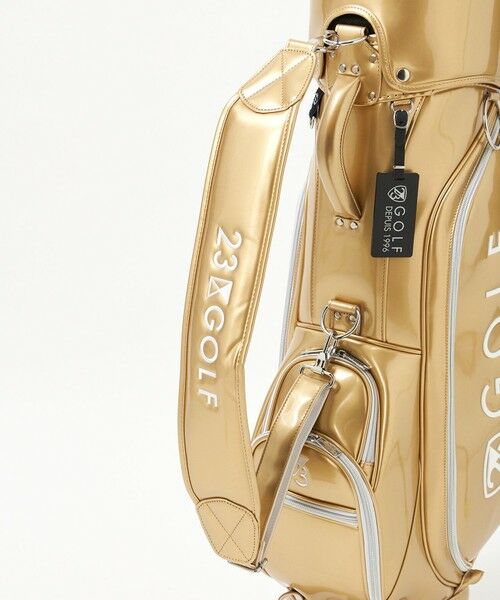 UNISEX】エレガントエナメルキャディバッグ キャスター付きで