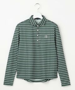 23区GOLF / ニジュウサンンクゴルフ ポロシャツ | 【WOMEN】フラッグプリント長袖ポロシャツ