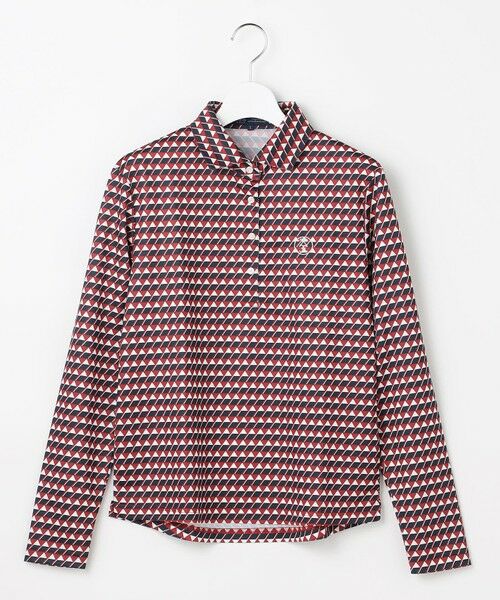 23区GOLF / ニジュウサンンクゴルフ ポロシャツ | 【WOMEN】フラッグプリント長袖ポロシャツ | 詳細2