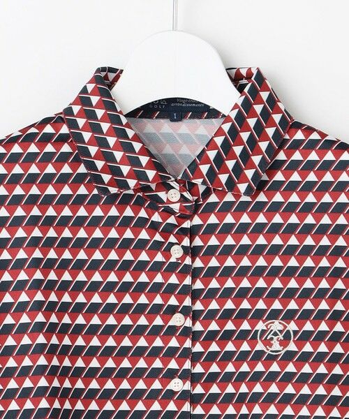 23区GOLF / ニジュウサンンクゴルフ ポロシャツ | 【WOMEN】フラッグプリント長袖ポロシャツ | 詳細3