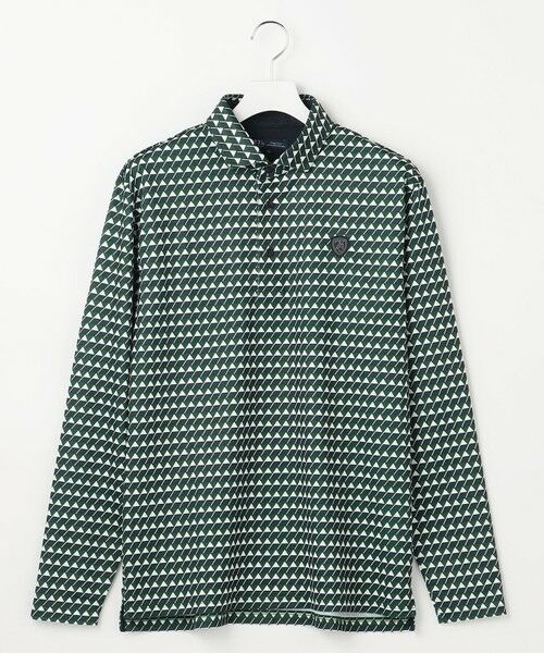 23区GOLF / ニジュウサンンクゴルフ ポロシャツ | 【MEN】フラッグ総柄長袖ポロシャツ | 詳細12