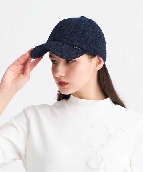 23区GOLF/ニジュウサンンクゴルフ 【WOMEN】ツイードキャップ スタイリングが華やかに モノトーンコーデ ブラック系 F 23区GOLF/ニジュウサンンクゴルフ 【WOMEN】ツイードキャップ スタイリングが華やかに モノトーンコーデ ブラック系 F