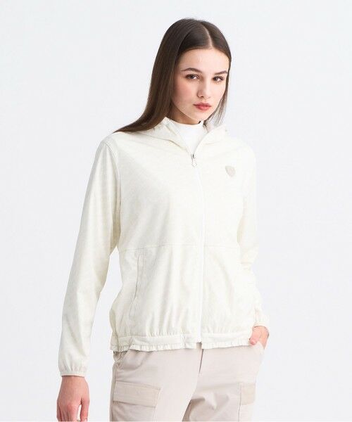 23区GOLF / ニジュウサンンクゴルフ その他アウター | 【WOMEN】エアリージャージストレッチジップアップブルゾン(ホワイト系5)