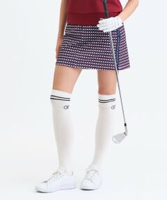 23区GOLF / ニジュウサンンクゴルフ ミニ・ひざ丈スカート | 【WOMEN】フラッグ総柄プリントストレッチスカート