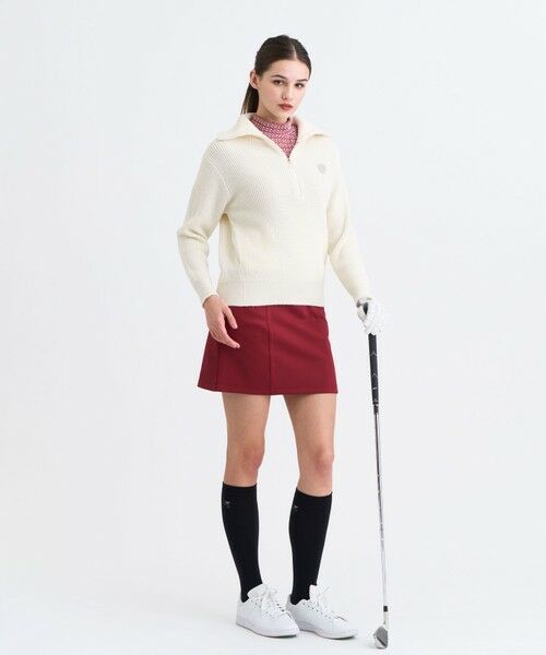 23区GOLF / ニジュウサンンクゴルフ スウェット | 【WOMEN】モノグラムプリントモックネック | 詳細3