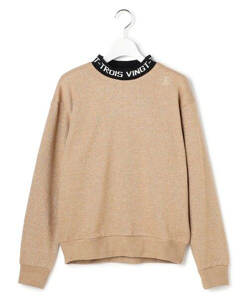 23区GOLF / ニジュウサンンクゴルフ スウェット | 【WOMEN】ラメスウェットモックネック ダブルニット 裏毛素材 | 詳細6