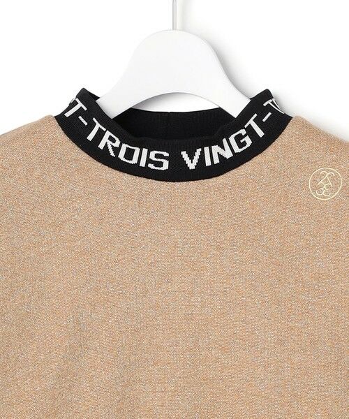 23区GOLF / ニジュウサンンクゴルフ スウェット | 【WOMEN】ラメスウェットモックネック ダブルニット 裏毛素材 | 詳細8