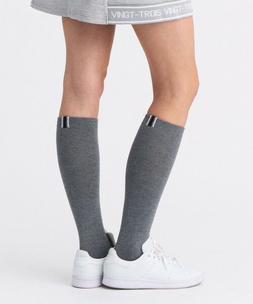 23区GOLF / ニジュウサンンクゴルフ ソックス | 【WOMEN】ハイソックス 40cm（ライトグレー系）