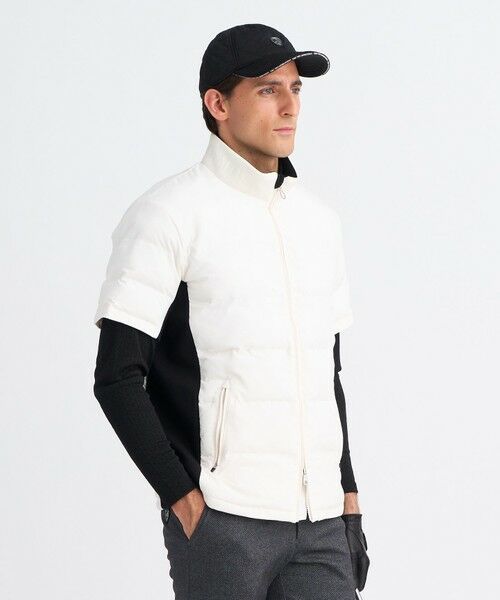 23区GOLF / ニジュウサンンクゴルフ その他アウター | 【MEN】半袖パディングブルゾン(ホワイト系)