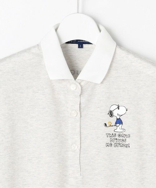 23区GOLF / ニジュウサンンクゴルフ ポロシャツ | 【WOMEN】『PEANUTS』コラボ　「JOE COOL」半袖ポロシャツ | 詳細3