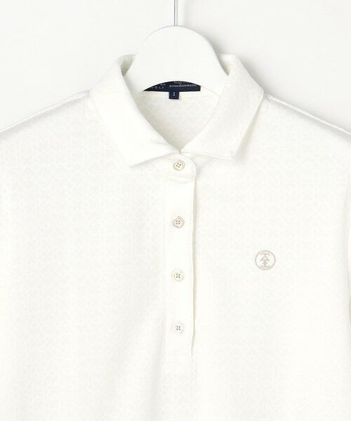 23区GOLF / ニジュウサンンクゴルフ ポロシャツ | 【WOMEN】モノグラムジャガード長袖ポロシャツ | 詳細3