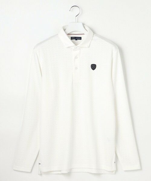 23区GOLF / ニジュウサンンクゴルフ ポロシャツ | 【MEN】モノグラムジャガード長袖ポロシャツ | 詳細2