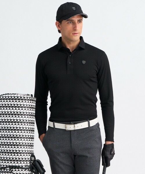 23区　ゴルフ　ポロシャツ新品 セール】 【MEN】グラフィックロゴ 半袖ポロシャツ （ポロシャツ