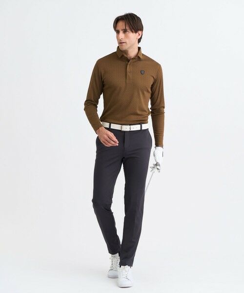 23区GOLF / ニジュウサンンクゴルフ ポロシャツ | 【MEN】モノグラムジャガード長袖ポロシャツ | 詳細5