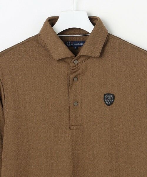 23区GOLF / ニジュウサンンクゴルフ ポロシャツ | 【MEN】モノグラムジャガード長袖ポロシャツ | 詳細8