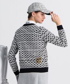 23区GOLF / ニジュウサンンクゴルフ ニット・セーター | 【WOMEN】モノグラムジャガードセーター