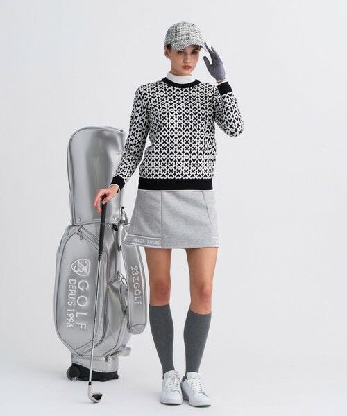 23区GOLF / ニジュウサンンクゴルフ ニット・セーター | 【WOMEN】モノグラムジャガードセーター | 詳細4
