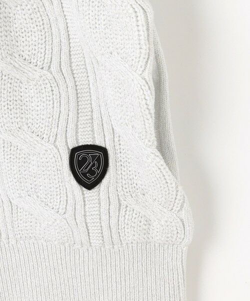 23区GOLF / ニジュウサンンクゴルフ ニット・セーター | 【WOMEN】ラメケーブルジップアップカーディガン　防風裏地付き | 詳細10