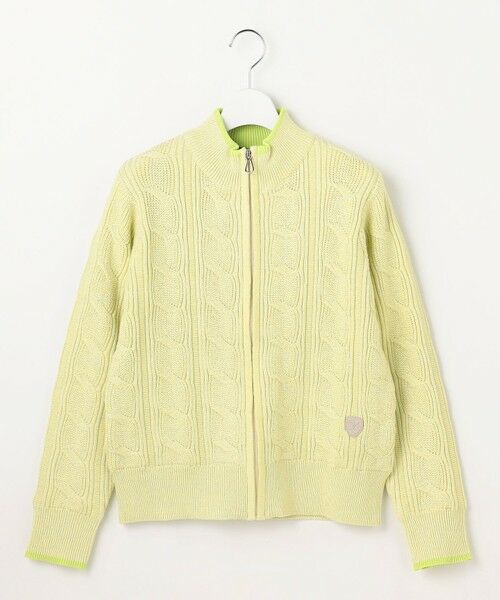 23区GOLF / ニジュウサンンクゴルフ ニット・セーター | 【WOMEN】ラメケーブルジップアップカーディガン　防風裏地付き | 詳細13