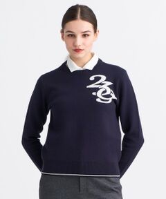 23区GOLF / ニジュウサンンクゴルフ ニット・セーター | 【WOMEN】ロゴグラフィックもちもちニット