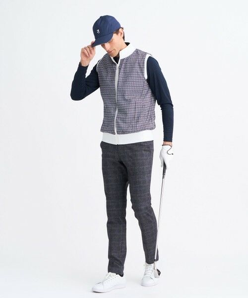23区GOLF / ニジュウサンンクゴルフ ベスト | 【MEN】リバーシブルニットベスト モノグラム柄 | 詳細2