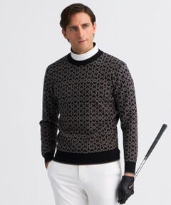 23区GOLF / ニジュウサンンクゴルフ ニット・セーター | 【MEN】モノグラムジャガードニット