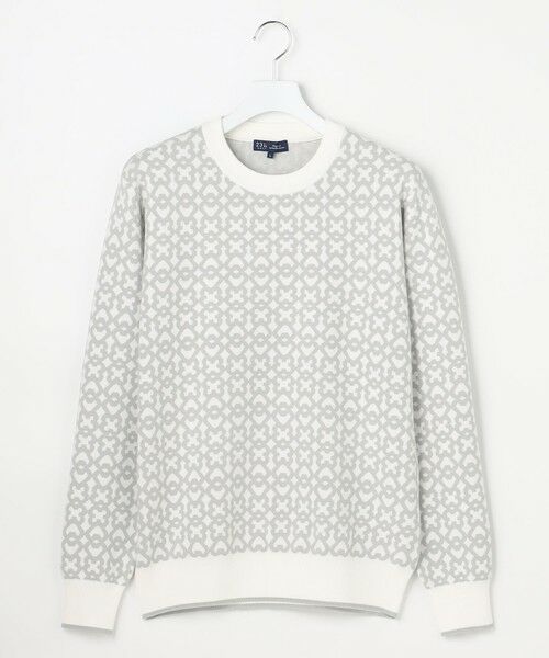 23区GOLF / ニジュウサンンクゴルフ ニット・セーター | 【MEN】モノグラムジャガードニット(ホワイト系5)