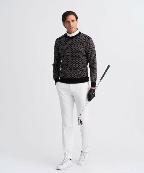 23区GOLF / ニジュウサンンクゴルフ ニット・セーター | 【MEN】モノグラムジャガードニット | 詳細1