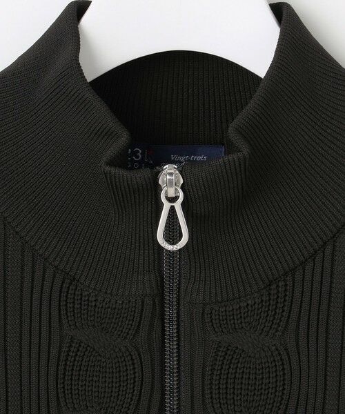 23区GOLF / ニジュウサンンクゴルフ ニット・セーター | 【MEN】ケーブルジップアップカーディガン　防風裏地付き | 詳細13
