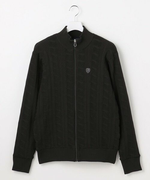 23区GOLF / ニジュウサンンクゴルフ ニット・セーター | 【MEN】ケーブルジップアップカーディガン　防風裏地付き | 詳細6