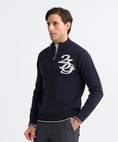 23区GOLF / ニジュウサンンクゴルフ ニット・セーター | 【MEN】ロゴグラフィックもちもちニット