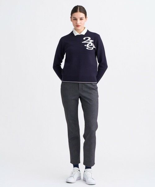 23区GOLF / ニジュウサンンクゴルフ その他パンツ | 【WOMEN】裏起毛ジャージーパンツ ストレッチ モノグラム 上品スタイル | 詳細3