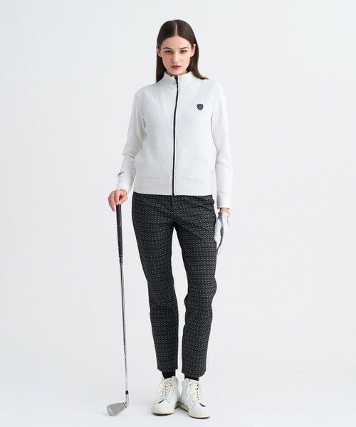 23区GOLF / ニジュウサンンクゴルフ その他パンツ | 【WOMEN】裏起毛ジャージーパンツ ストレッチ モノグラム 上品スタイル | 詳細7
