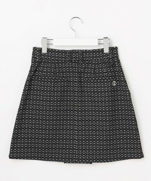 23区GOLF / ニジュウサンンクゴルフ ミニ・ひざ丈スカート | 【WOMEN】裏起毛ジャージースカート ストレッチ モノグラム 上品スタイル | 詳細5