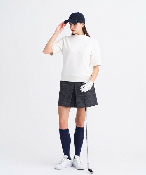 23区GOLF / ニジュウサンンクゴルフ スウェット | 【WOMEN】ライトダンボールストレッチモックネック | 詳細1
