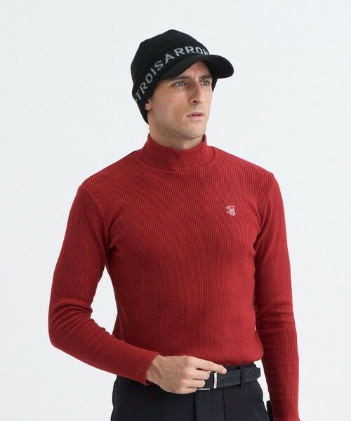 23区GOLF/ニジュウサンンクゴルフ 【MEN】グランサーモリブハイネックニット レッド系 M 23区GOLF/ニジュウサンンクゴルフ 【MEN】グランサーモリブハイネックニット レッド系 M