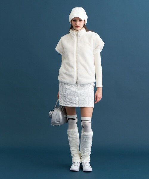 23区GOLF / ニジュウサンンクゴルフ その他アウター | 【WOMEN】ジップアップファーベスト | 詳細1