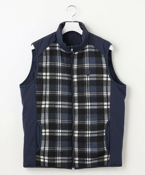 23区GOLF / ニジュウサンンクゴルフ ダウンジャケット・ベスト | 【MEN】両面使える！チェック×無地 ダウンベスト | 詳細15