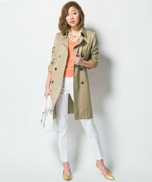 セール ギザコットンギャバ トレンチコート トレンチコート 23区 ニジュウサンク ファッション通販 タカシマヤファッションスクエア